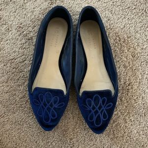 Lauren Conrad blue smoking shoe, size 9